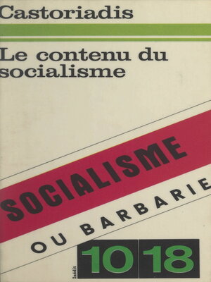 cover image of Le contenu du socialisme